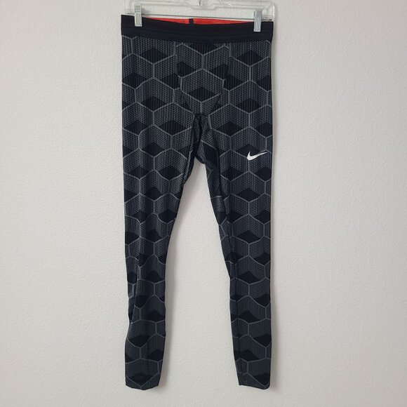 NEW Nike Pro Elite Kenya Made In USA Running Tights CT3893-000 Size L Black Gray - Picture 1 of 4